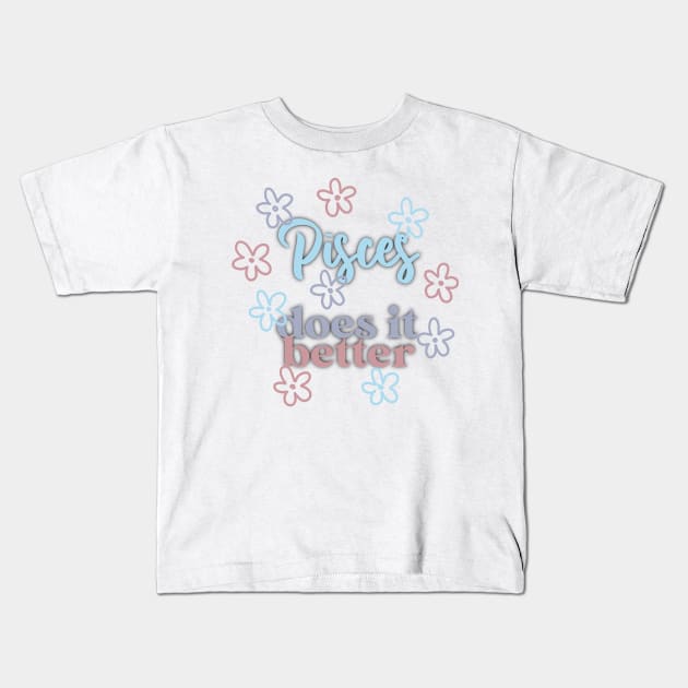 Pisces Kids T-Shirt by nicolecella98